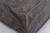 Authentic Louis Vuitton Monogram Sac Plat Hand Bag M51140 LV 1568D