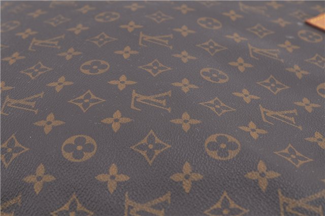 Authentic Louis Vuitton Monogram Sac Plat Hand Bag M51140 LV 1568D