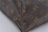 Authentic Louis Vuitton Monogram Sac Plat Hand Bag M51140 LV 1568D