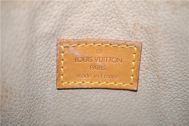 Authentic Louis Vuitton Monogram Sac Plat Hand Bag M51140 LV 1568D