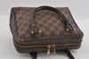 Authentic Louis Vuitton Damier Brera Hand Bag Purse N51150 LV 1568I