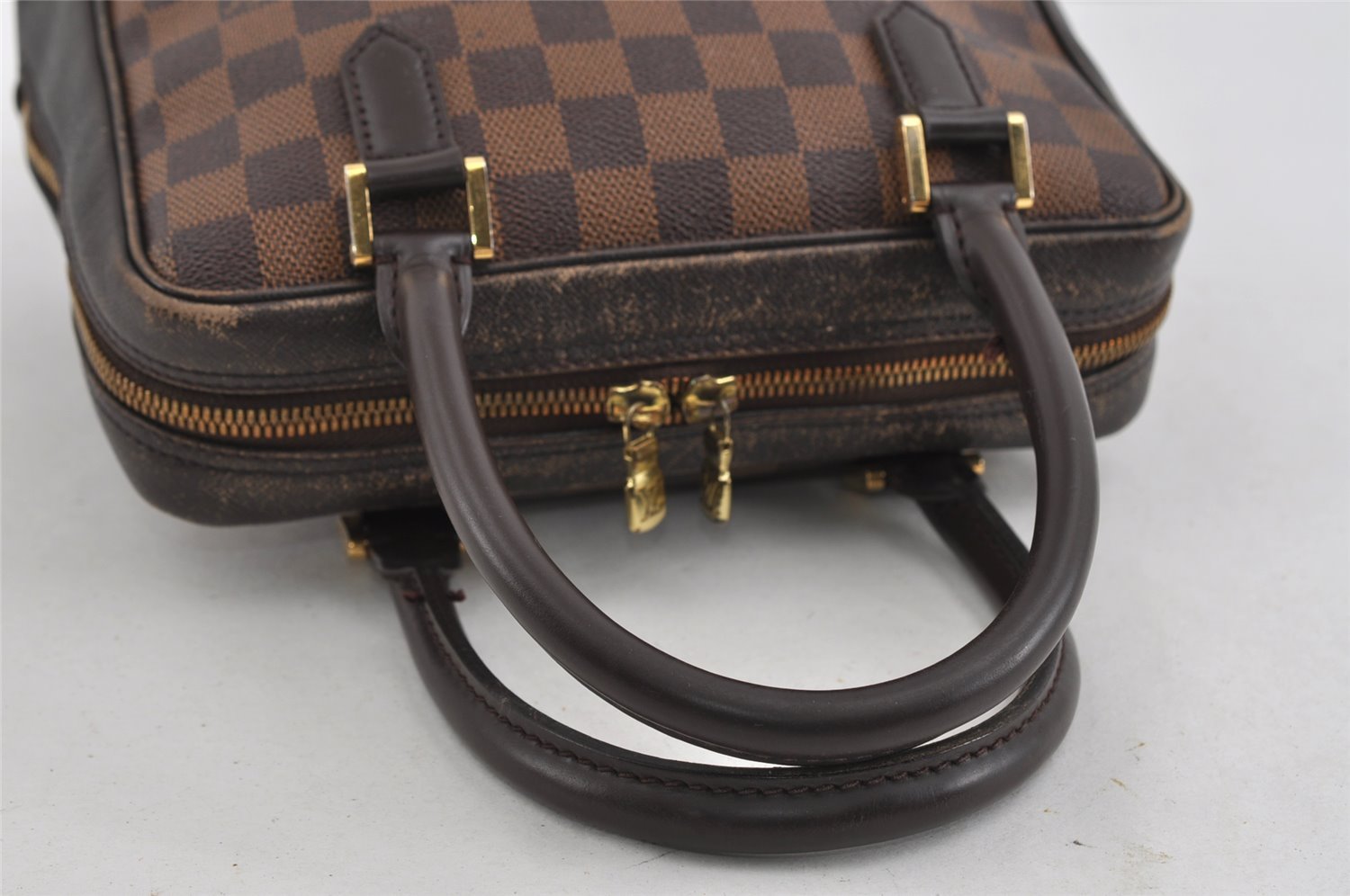 Authentic Louis Vuitton Damier Brera Hand Bag Purse N51150 LV 1568I