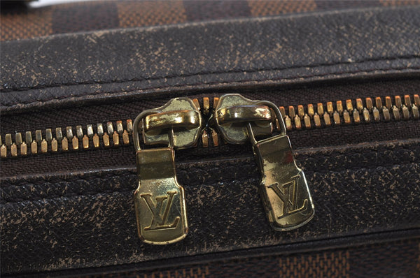 Authentic Louis Vuitton Damier Brera Hand Bag Purse N51150 LV 1568I