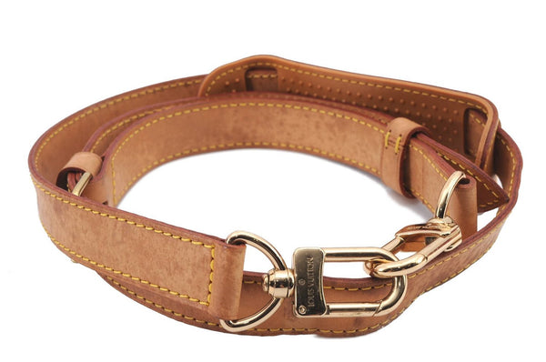 Authentic Louis Vuitton Leather Shoulder Strap Beige 40.2-47" LV 1569D