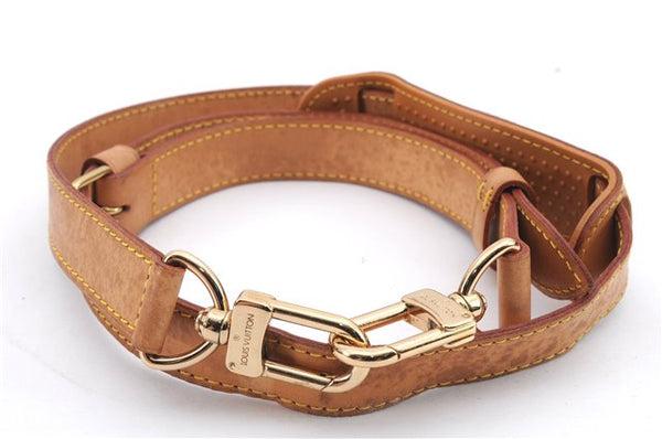 Authentic Louis Vuitton Leather Shoulder Strap Beige 40.2-47" LV 1569D