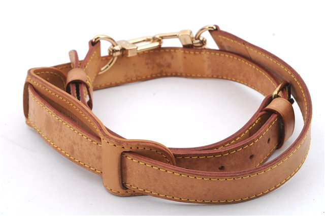 Authentic Louis Vuitton Leather Shoulder Strap Beige 40.2-47