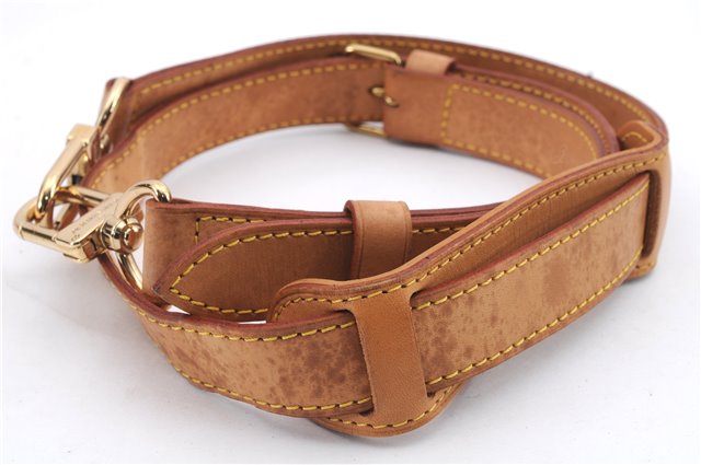 Authentic Louis Vuitton Leather Shoulder Strap Beige 40.2-47