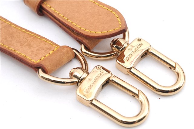 Authentic Louis Vuitton Leather Shoulder Strap Beige 40.2-47