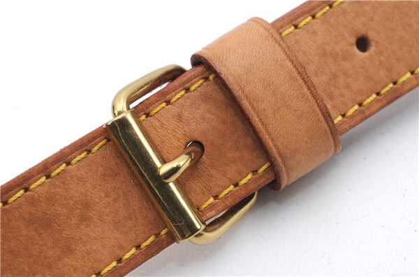 Authentic Louis Vuitton Leather Shoulder Strap Beige 40.2-47" LV 1569D