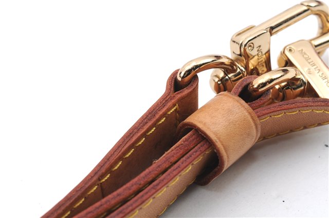 Authentic Louis Vuitton Leather Shoulder Strap Beige 40.2-47