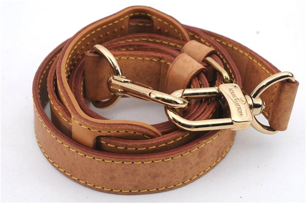 Authentic Louis Vuitton Leather Shoulder Strap Beige 40.2-47" LV 1569D