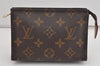 Authentic Louis Vuitton Monogram Poche Toilette 15 M47546 Cosmetics Pouch 1569I