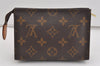 Authentic Louis Vuitton Monogram Poche Toilette 15 M47546 Cosmetics Pouch 1569I