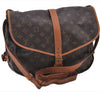 Authentic Louis Vuitton Monogram Saumur 35 Shoulder Cross Bag M42254 LV 1570F