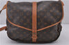 Authentic Louis Vuitton Monogram Saumur 35 Shoulder Cross Bag M42254 LV 1570F