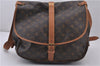 Authentic Louis Vuitton Monogram Saumur 35 Shoulder Cross Bag M42254 LV 1570F