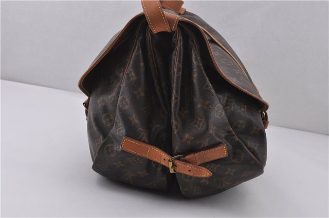 Authentic Louis Vuitton Monogram Saumur 35 Shoulder Cross Bag M42254 LV 1570F