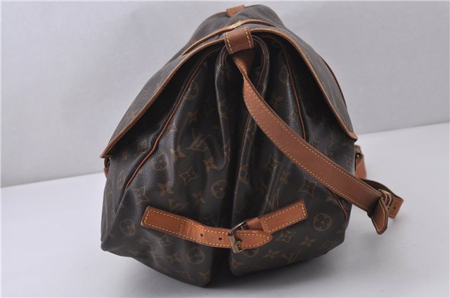 Authentic Louis Vuitton Monogram Saumur 35 Shoulder Cross Bag M42254 LV 1570F