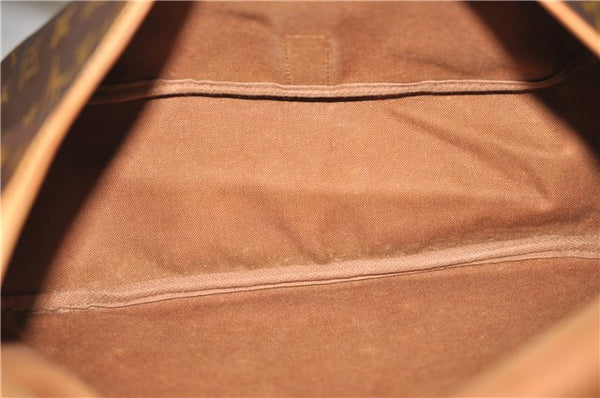 Authentic Louis Vuitton Monogram Saumur 35 Shoulder Cross Bag M42254 LV 1570F