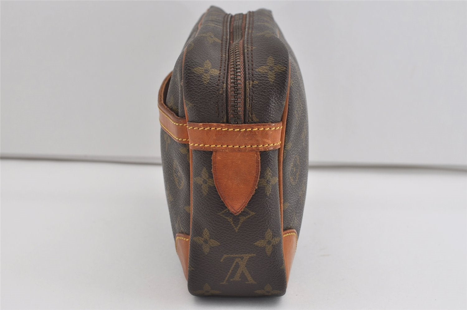 Authentic Louis Vuitton Monogram Compiegne 28 Clutch Hand Bag M51845 LV 1574I