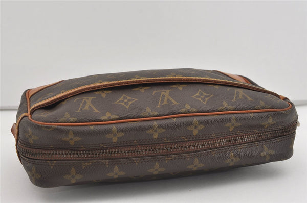 Authentic Louis Vuitton Monogram Compiegne 28 Clutch Hand Bag M51845 LV 1574I
