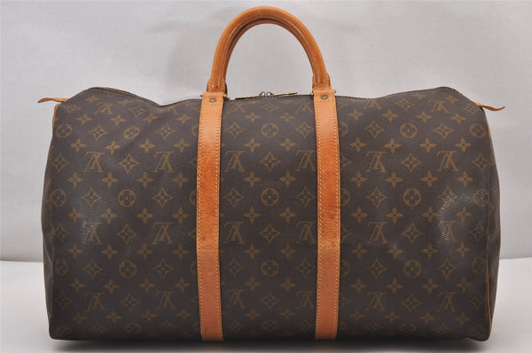 Authentic Louis Vuitton Monogram Keepall 50 Travel Boston Bag M41426 LV 1575I