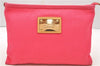 Authentic Louis Vuitton Antigua Pochette Plat PM Pouch Pink M40068 LV 1577D