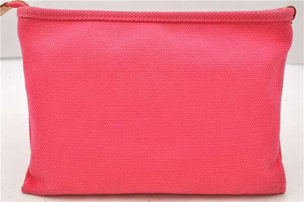 Authentic Louis Vuitton Antigua Pochette Plat PM Pouch Pink M40068 LV 1577D