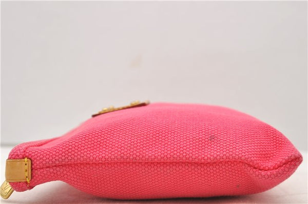 Authentic Louis Vuitton Antigua Pochette Plat PM Pouch Pink M40068 LV 1577D