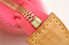 Authentic Louis Vuitton Antigua Pochette Plat PM Pouch Pink M40068 LV 1577D