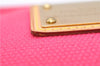 Authentic Louis Vuitton Antigua Pochette Plat PM Pouch Pink M40068 LV 1577D