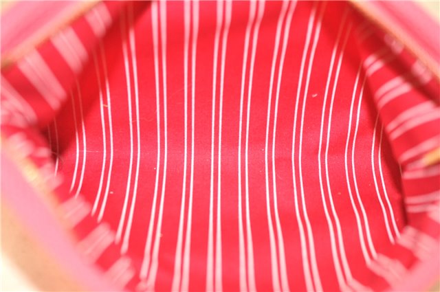 Authentic Louis Vuitton Antigua Pochette Plat PM Pouch Pink M40068 LV 1577D