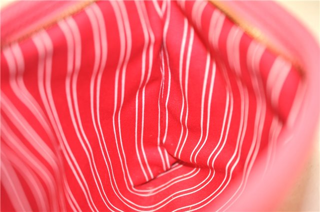 Authentic Louis Vuitton Antigua Pochette Plat PM Pouch Pink M40068 LV 1577D