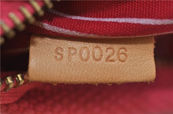 Authentic Louis Vuitton Antigua Pochette Plat PM Pouch Pink M40068 LV 1577D