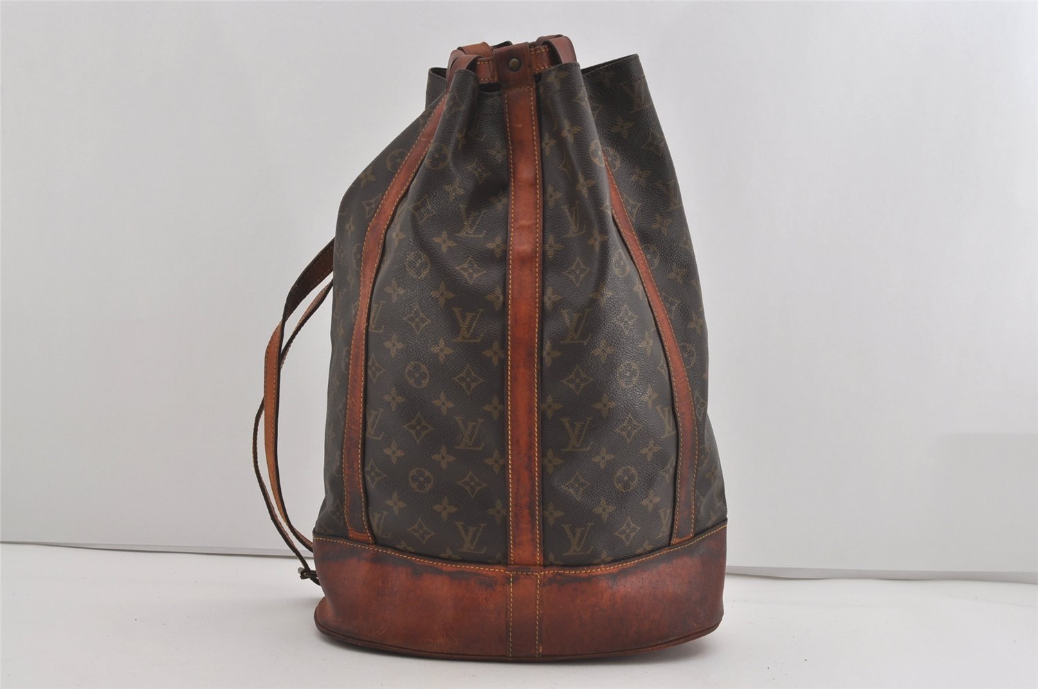 Authentic Louis Vuitton Monogram Randonnee GM Shoulder Bag M42244 LV Junk 1577I