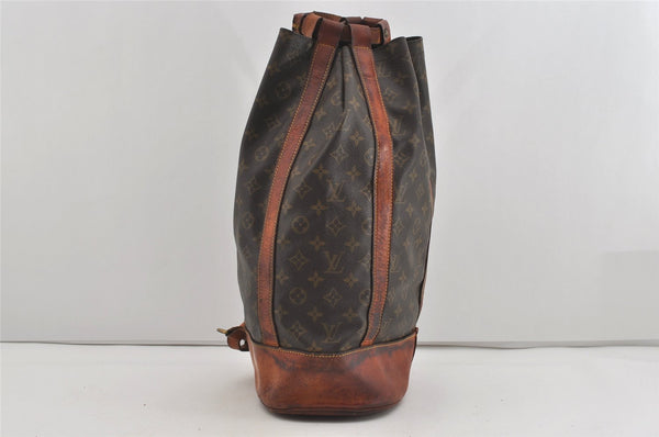 Authentic Louis Vuitton Monogram Randonnee GM Shoulder Bag M42244 LV Junk 1577I