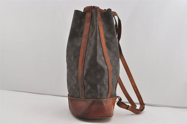 Authentic Louis Vuitton Monogram Randonnee GM Shoulder Bag M42244 LV Junk 1577I