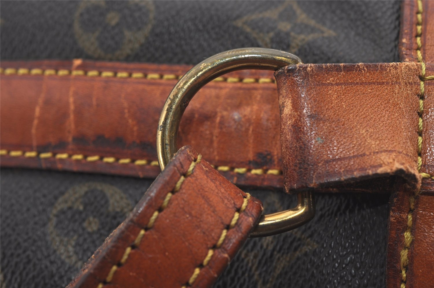 Authentic Louis Vuitton Monogram Randonnee GM Shoulder Bag M42244 LV Junk 1577I