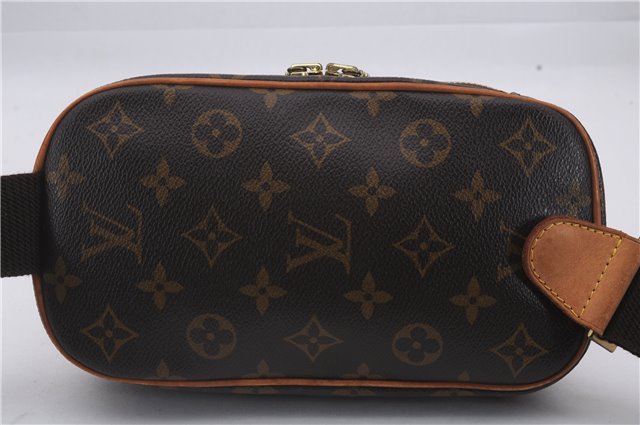 Authentic Louis Vuitton Monogram Pochette Gange Waist Waist bag M51870 LV 1580D