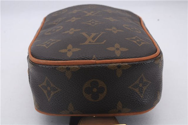 Authentic Louis Vuitton Monogram Pochette Gange Waist Waist bag M51870 LV 1580D