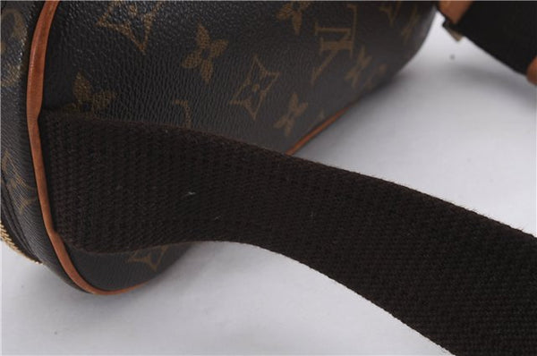 Authentic Louis Vuitton Monogram Pochette Gange Waist Waist bag M51870 LV 1580D