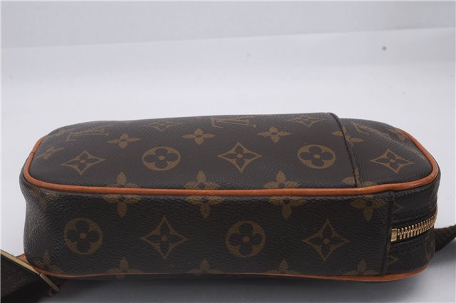 Authentic Louis Vuitton Monogram Pochette Gange Waist Waist bag M51870 LV 1580D