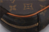 Authentic Louis Vuitton Monogram Pochette Gange Waist Waist bag M51870 LV 1580D