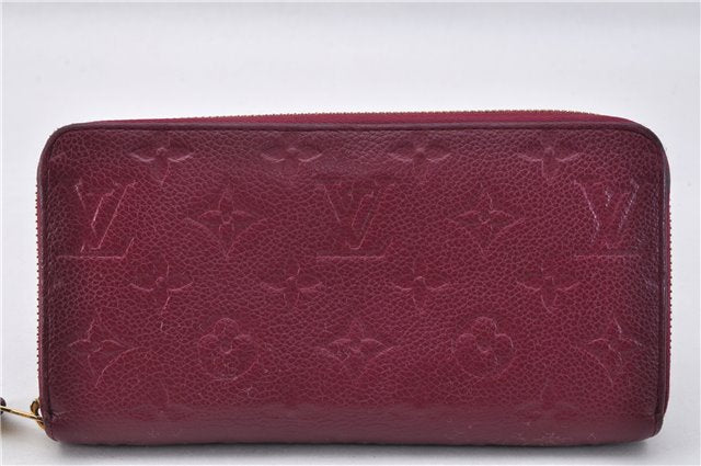 Authentic Louis Vuitton Empreinte Zippy Wallet Purse Purple M60549 LV Box 1580F