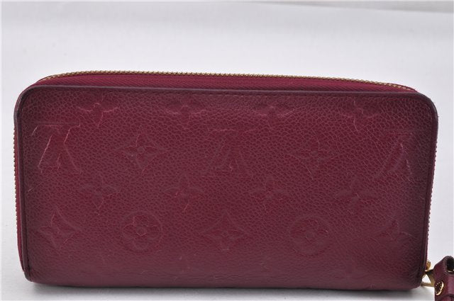 Authentic Louis Vuitton Empreinte Zippy Wallet Purse Purple M60549 LV Box 1580F