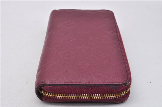 Authentic Louis Vuitton Empreinte Zippy Wallet Purse Purple M60549 LV Box 1580F