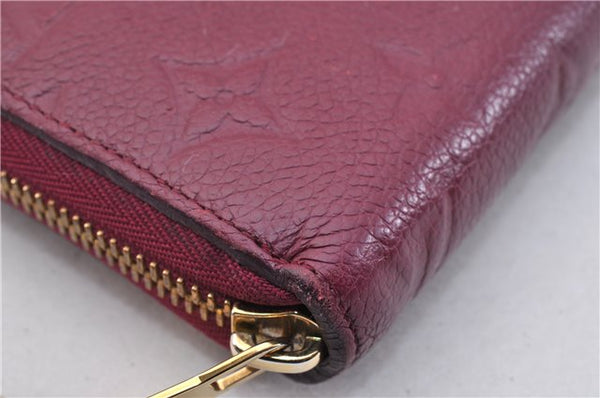 Authentic Louis Vuitton Empreinte Zippy Wallet Purse Purple M60549 LV Box 1580F