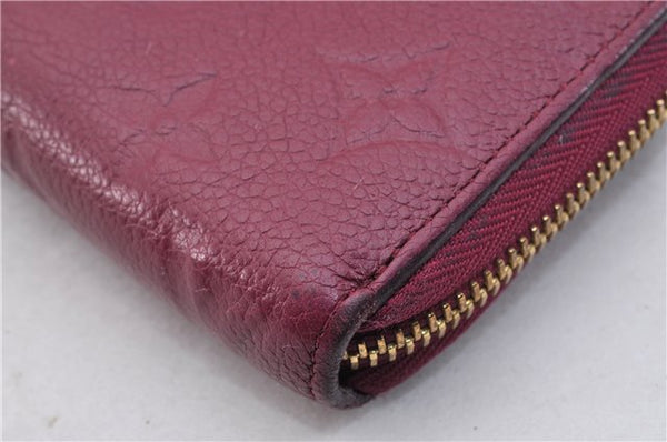 Authentic Louis Vuitton Empreinte Zippy Wallet Purse Purple M60549 LV Box 1580F