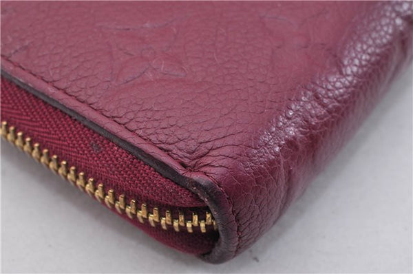 Authentic Louis Vuitton Empreinte Zippy Wallet Purse Purple M60549 LV Box 1580F