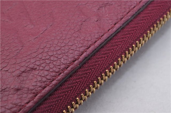 Authentic Louis Vuitton Empreinte Zippy Wallet Purse Purple M60549 LV Box 1580F